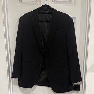 Banana Republic Marzotto Tessuto Extra Slim Fit Black Blazer